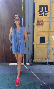 Rory Denim Romper