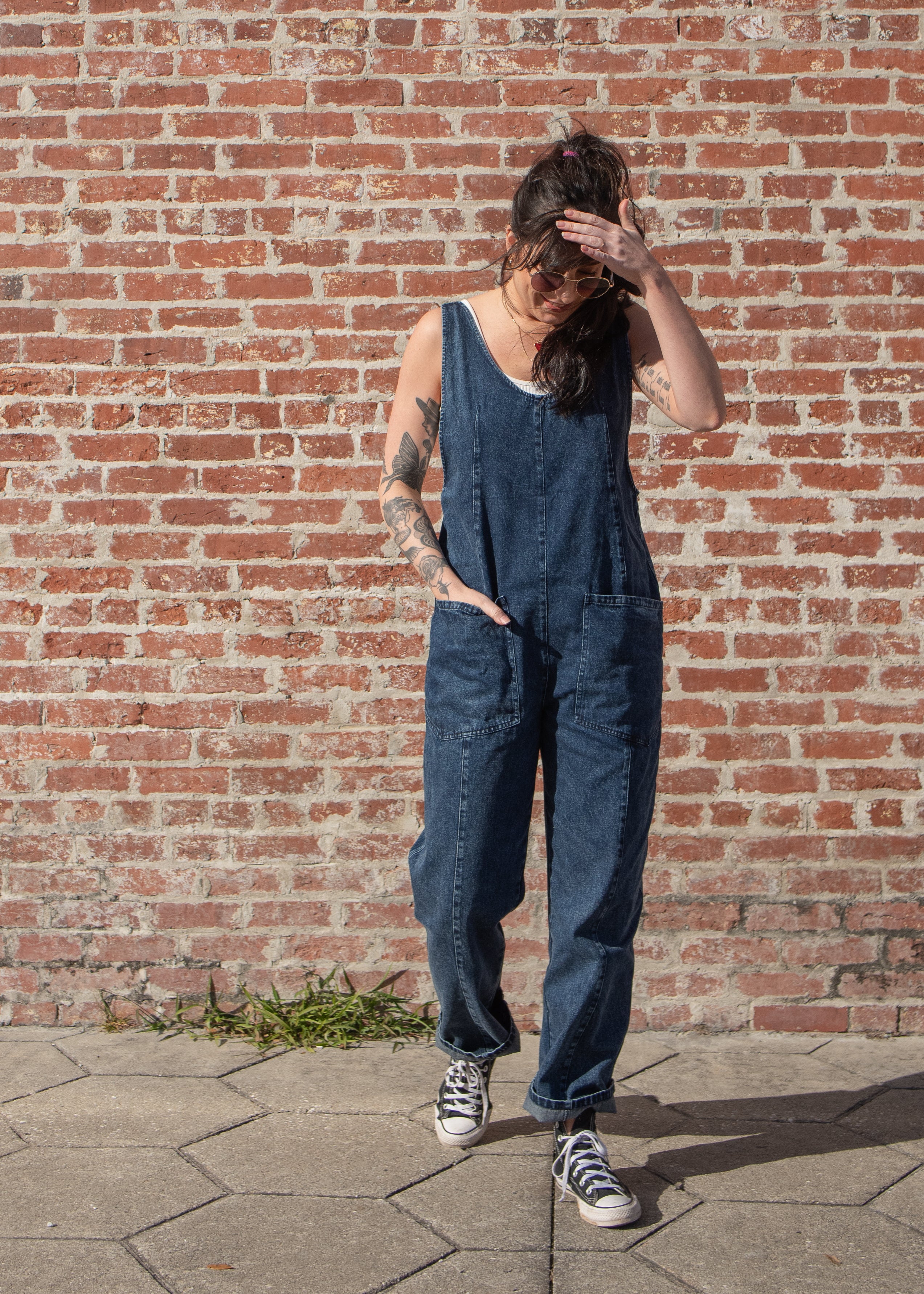 High Roller Denim Jumpsuit