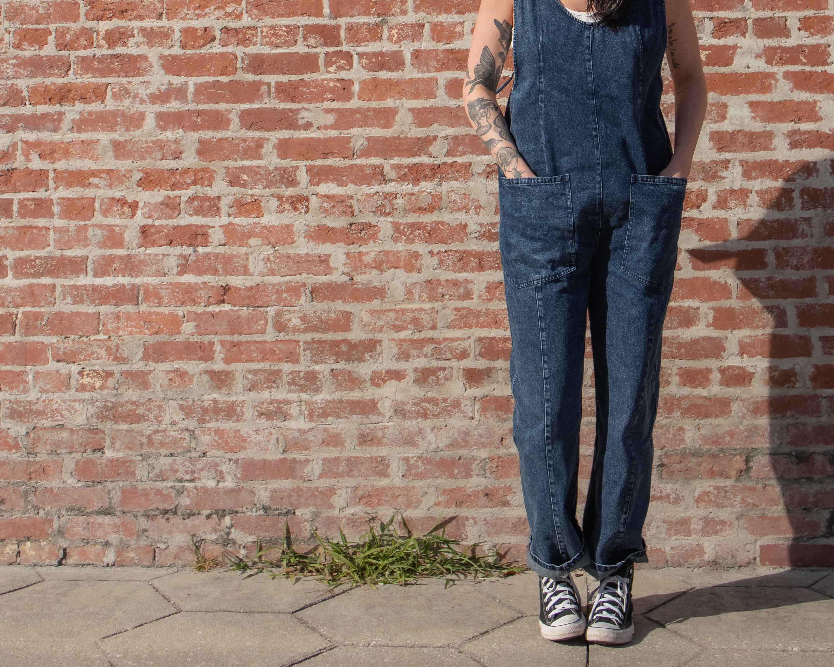 High Roller Denim Jumpsuit