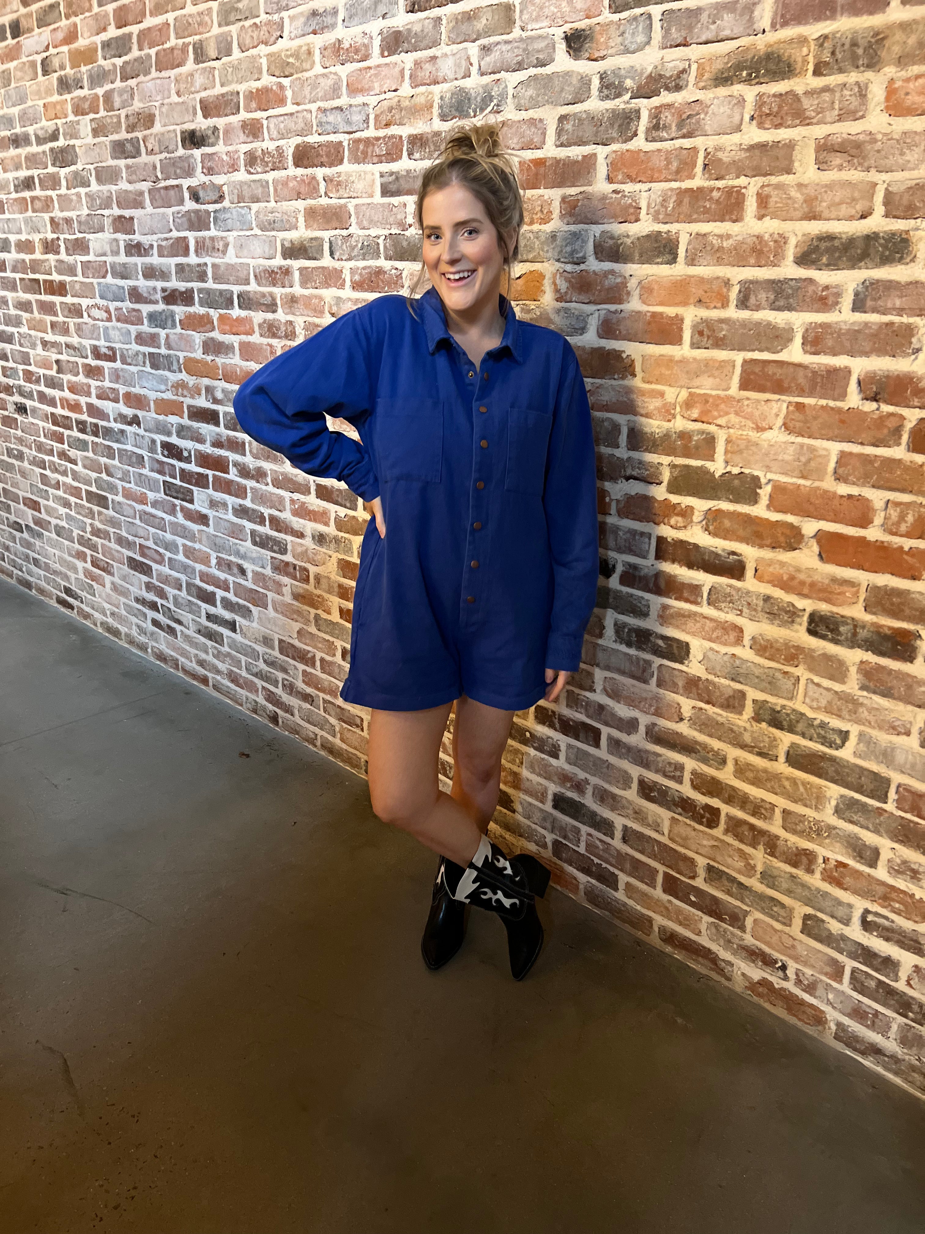 Ada Denim Romper