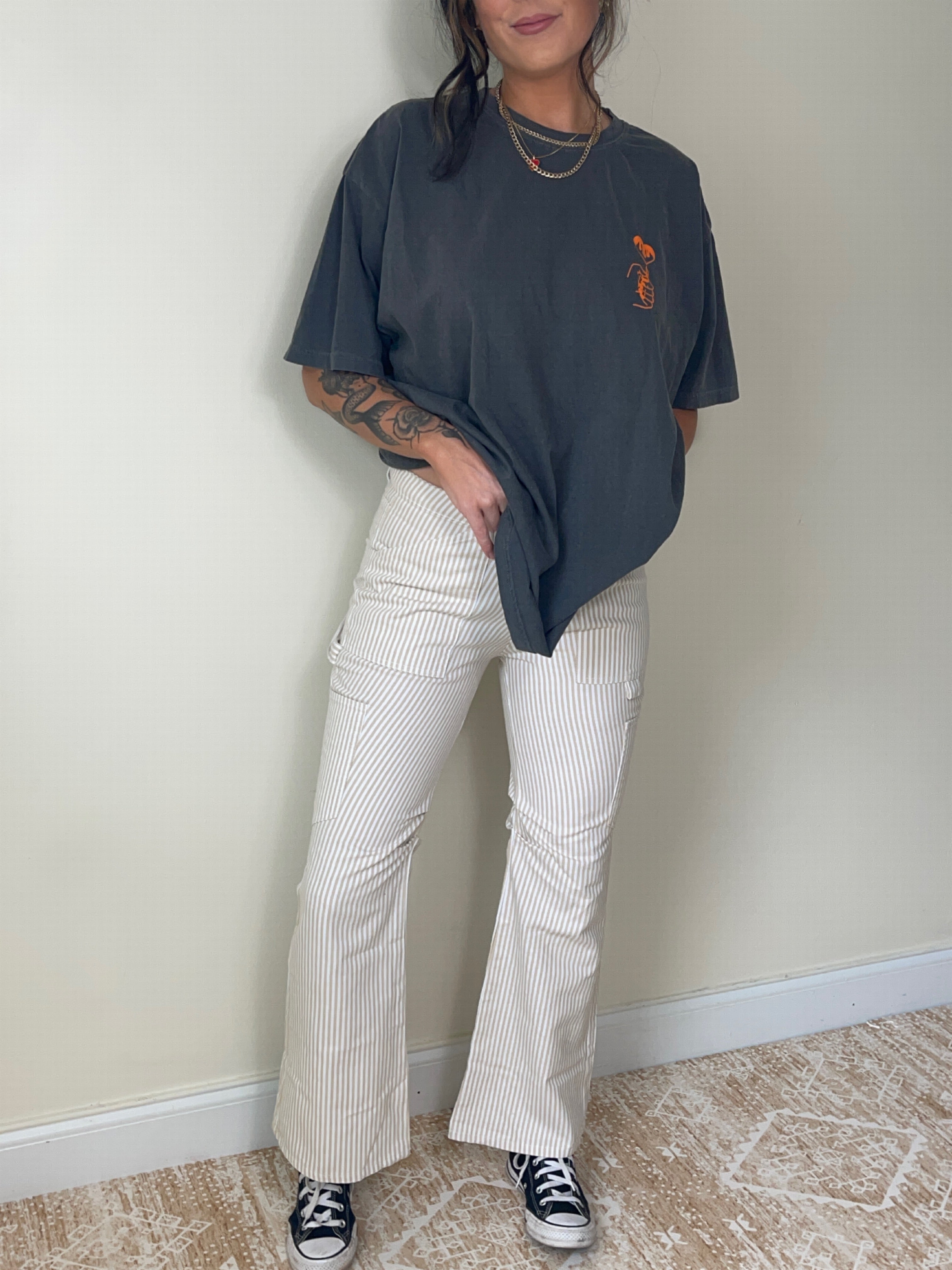Chloe Striped Cargos