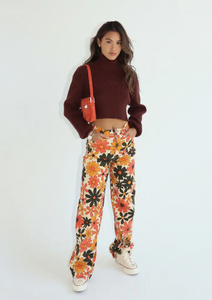 Donna Floral Pants