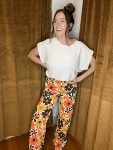 Donna Floral Pants